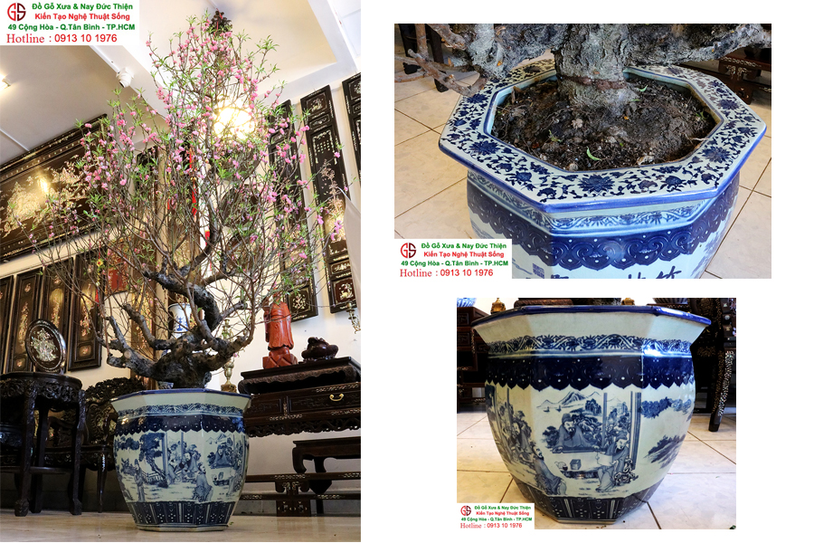 Chậu Gốm Sứ Đẹp Kiểu Cổ